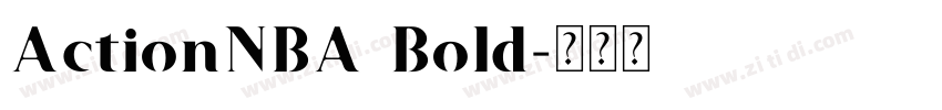 ActionNBA Bold字体转换